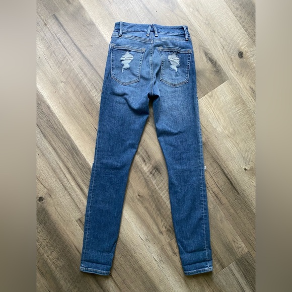 Good American Good Legs Skinny Fit Stretch Jeans Blue Size 0/25 - Picture 2 of 4